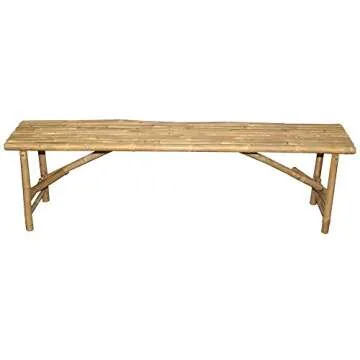 Bamboo54 Long Bamboo Folding Bench