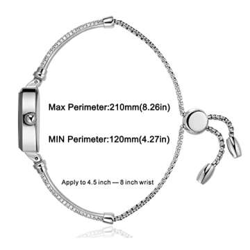 Elegant Petite Bracelet Watch for Women with Diamonds