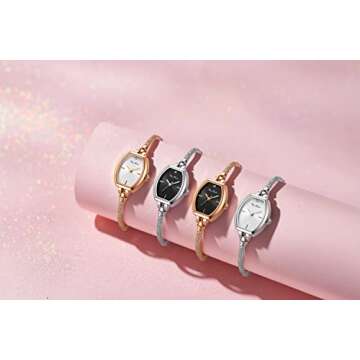 Elegant Petite Bracelet Watch for Women with Diamonds