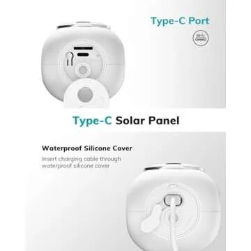 ZUMIMALL Solar Panel for Wireless Security Camera