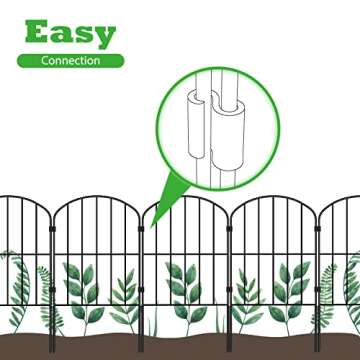 OUSHENG Decorative Garden Fence: Stylish & Durable Outdoor Barrier