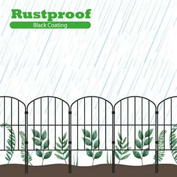 OUSHENG Decorative Garden Fence: Stylish & Durable Outdoor Barrier