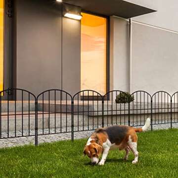 OUSHENG Decorative Garden Fence: Stylish & Durable Outdoor Barrier