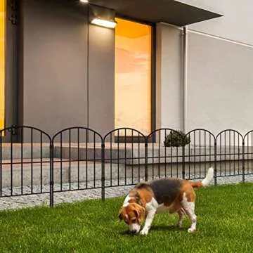 OUSHENG Decorative Garden Fence: Stylish & Durable Outdoor Barrier