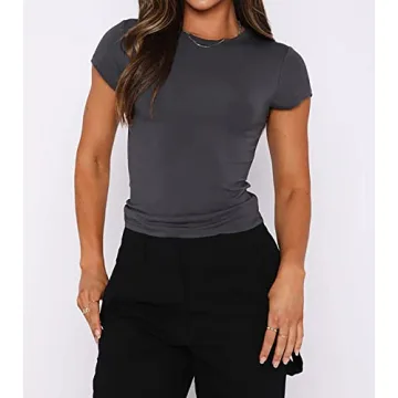 BAIGRAM Women's Slim Fit Crop Top for All Occasions