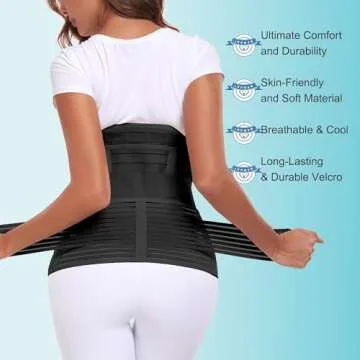 MAMODY 3 in 1 Postpartum Belly Support Wrap for New Mothers