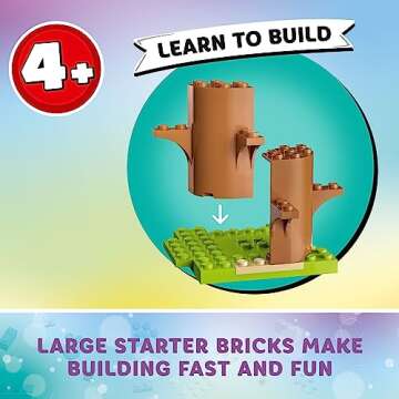 LEGO Gabby's Dollhouse Kitty Fairy’s Garden Party 10787 Building Toy with Tree House, Swing, Slide, and Merry-Go-Round, Includes Gabby and Pandy Paws, Birthday Gift, Sensory Toy for Kids Ages 4 and up