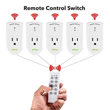 BN-LINK Wireless Remote Control Outlet Switch for Lights and Fans