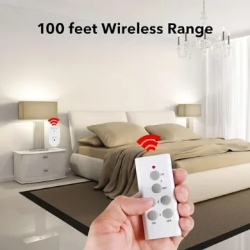 BN-LINK Wireless Remote Control Outlet Switch for Lights and Fans
