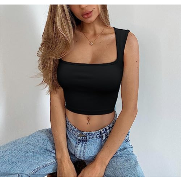 Meyeeka Crop Tops: Flattering Sleeveless Summer Style