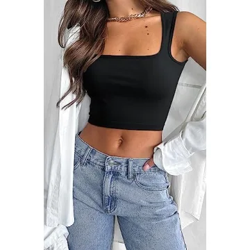 Meyeeka Crop Tops: Flattering Sleeveless Summer Style