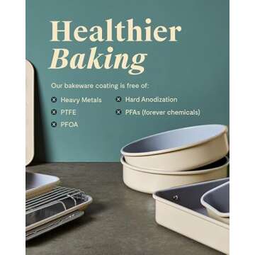 Caraway Non-Stick Ceramic Loaf Pan for Healthy Baking