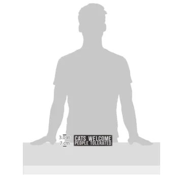 Cats Welcome - Charming Wood Box Sign for Cat Lovers