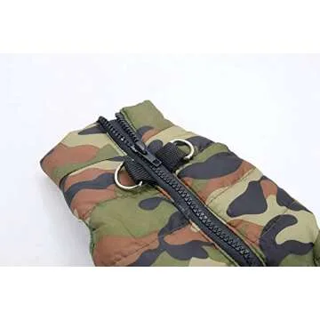 DroolingDog Winter Jacket Camo Coat for Small Dogs