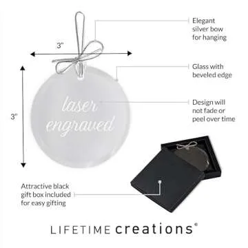 Lifetime Creations Baby Baptism Ornament: Baptism Gift for Boy or Girl, Christening Ornament, Regalo del Bautismo, Catholic Baptismal Present for Godchild Godson Goddaughter