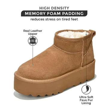 Project Cloud Women's Genuine Suede Winter Boots
