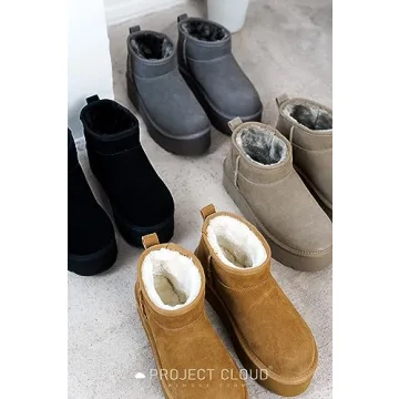 Project Cloud Women's Genuine Suede Winter Boots