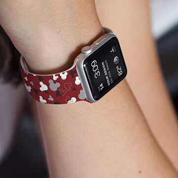 Cartoon Band Compatible with Apple Watch 38mm/40mm/41mm/42mm/44mm/45mm/46mm, Cute Bands Replacement for Apple Watch Series 10 9 8 7 6 5 4 3 SE2, Silicone iWatch Band for Women Men