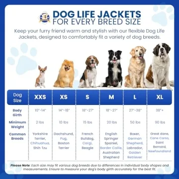 Paws Aboard Dog Life Jacket - Neoprene Safety Vest for Dogs