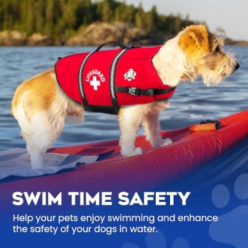 Paws Aboard Dog Life Jacket - Neoprene Safety Vest for Dogs