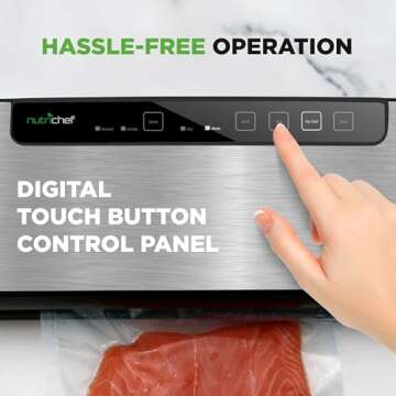 NutriChef Vacuum Sealer for Food Freshness and Value