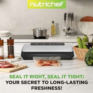 NutriChef Vacuum Sealer for Food Freshness and Value
