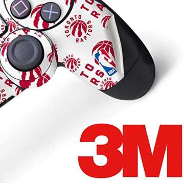 Skinit Decal Gaming Skin Compatible with PS4 Controller - Officially Licensed NBA Toronto Raptors Logo Blast Design