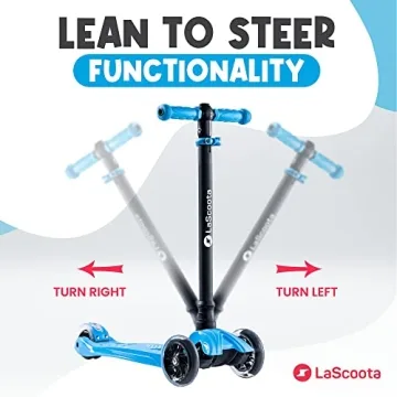 LaScoota 2-in-1 Kids Kick Scooter with LED Lights