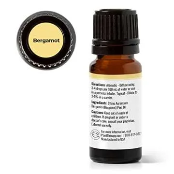 Plant Therapy Bergamot Essential Oil 100% Pure, Undiluted, Natural, Therapeutic Grade 10 mL (1/3 oz)