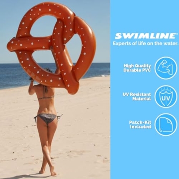 Swimline Giant Pretzel Float for Pool Fun and Relaxation