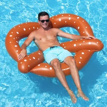 Swimline Giant Pretzel Float for Pool Fun and Relaxation