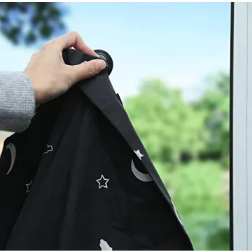 Portable Blackout Curtains with Suction Cups for Sleep