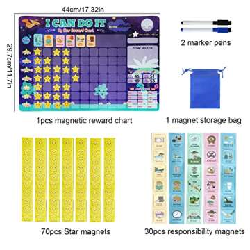 BBplusDD Reward Chart for Kids Encourages Good Behavior