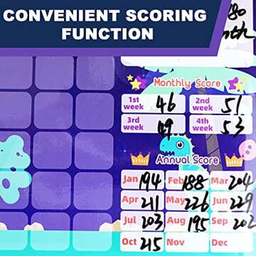 BBplusDD Reward Chart for Kids Encourages Good Behavior