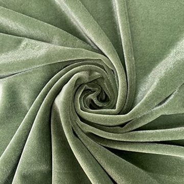 Princess SAGE Polyester Spandex Stretch Velvet Fabric for Bows, Costumes, Crafts - 10001