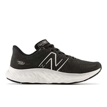 New Balance Women's Fresh Foam X Evoz V3 Running Shoe, Black/Silver Metallic, 10