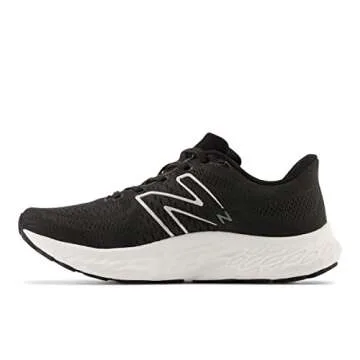 New Balance Women's Fresh Foam X Evoz V3 Running Shoe, Black/Silver Metallic, 10
