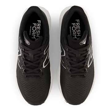 New Balance Women's Fresh Foam X Evoz V3 Running Shoe, Black/Silver Metallic, 10