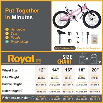 RoyalBaby Freestyle Kids Bike 18 Inch BMX for Kids