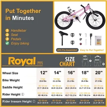 RoyalBaby Freestyle Kids Bike 18 Inch BMX for Kids