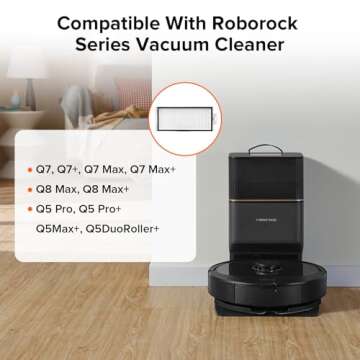 roborock Washable Filter for Roborock Q7 Max, Q7 Max+, Q8 Max, Q8 Max+, Q5 Pro, Q5 Pro+, Q5 Max+, Q5...