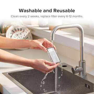 roborock Washable Filter for Roborock Q7 Max, Q7 Max+, Q8 Max, Q8 Max+, Q5 Pro, Q5 Pro+, Q5 Max+, Q5 DuoRoller+ Robot Vacuum Cleaners (2Pcs), Replacement Washable Filter for Robotic Vacuum