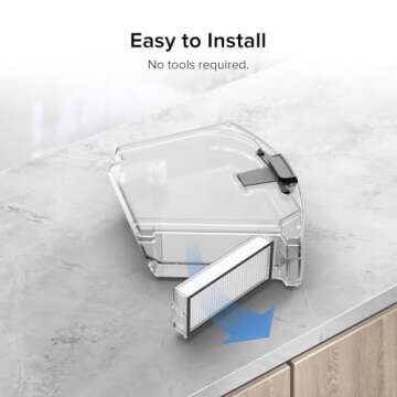 roborock Washable Filter for Roborock Q7 Max, Q7 Max+, Q8 Max, Q8 Max+, Q5 Pro, Q5 Pro+, Q5 Max+, Q5 DuoRoller+ Robot Vacuum Cleaners (2Pcs), Replacement Washable Filter for Robotic Vacuum