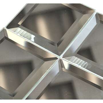Luxurious 3x3 Beveled Mirror Wall Tile for Elegant Decor