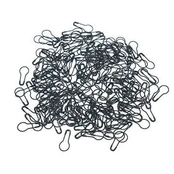 1000 Premium Metal Black Safety Pins for Crafts and DIY