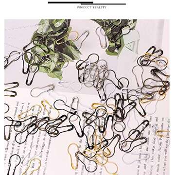 1000 Premium Metal Black Safety Pins for Crafts and DIY