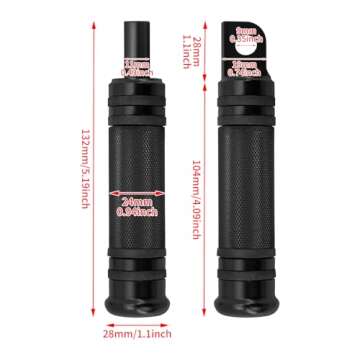 HDBUBALUS Motorcycle Foot Pegs for Harley Riders