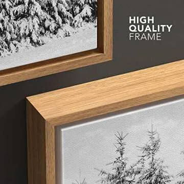 Stunning Framed Canvas Print of Snow-Covered Trees