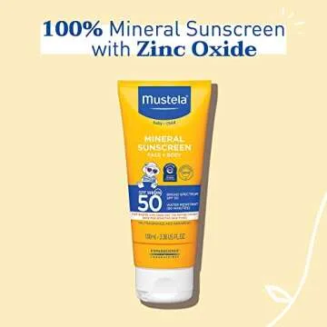 Mustela Baby Mineral Sunscreen SPF 50 for Sensitive Skin