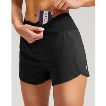 G Gradual Women's Running Shorts with Mesh Liner